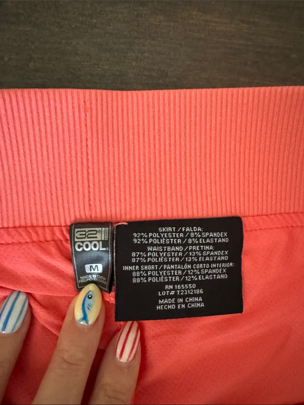 Women's Coral Active Skort with Built-In Shorts - Picture 4 of 5